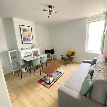 Appt 6 Couchages Jardin Parking Laverie Апартаменты Дюнкерк