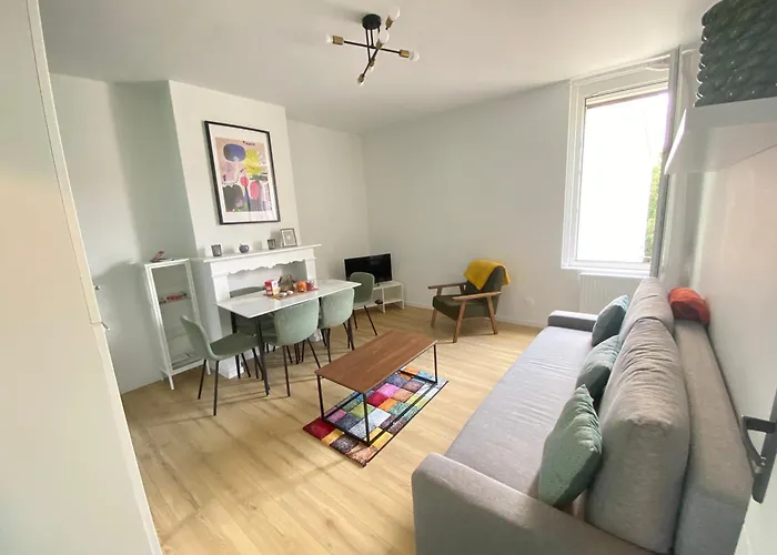 Appt 6 Couchages Jardin Parking Laverie Appartamento Dunkirk